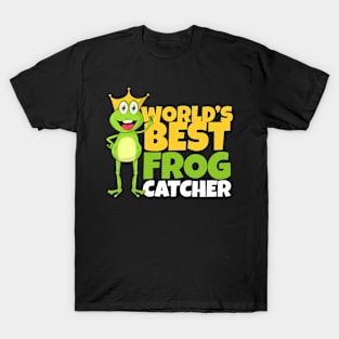 Frog Catcher Design for Frog Fans T-Shirt